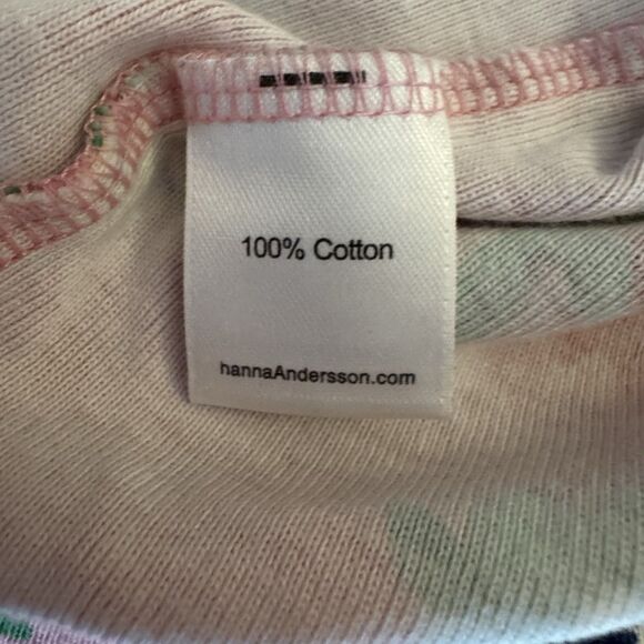 HANNA ANDERSSON Play Dress Starfish Pink Floral Cotton Baby Infant 60 0-3 MO - Picture 3 of 3